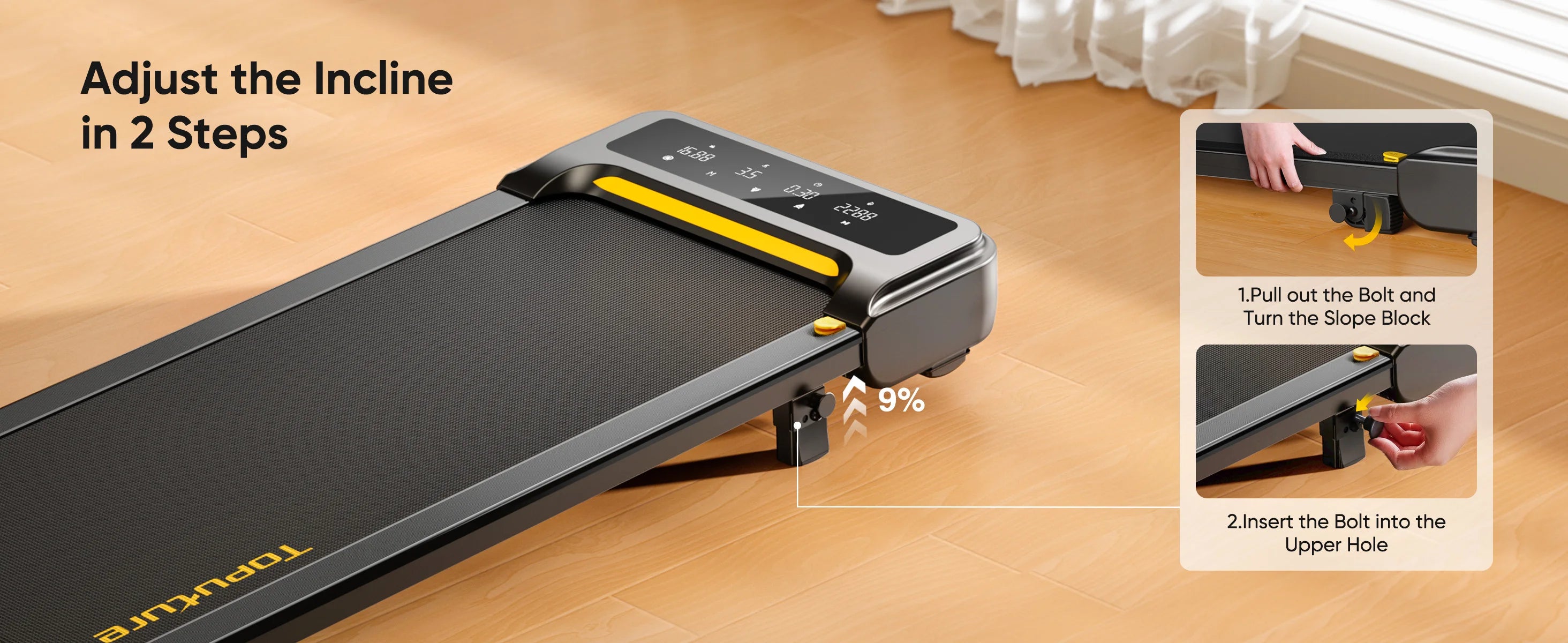 Tapis de marche bureau debout