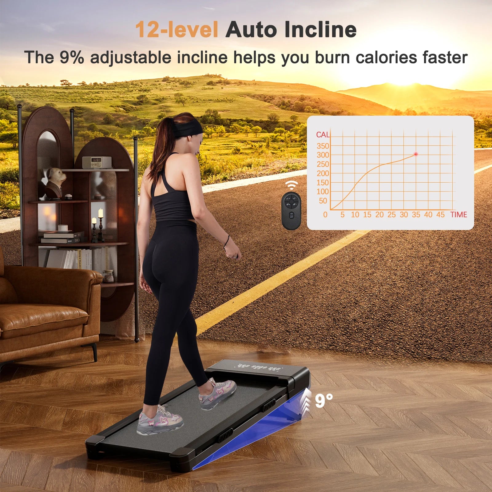 Tapis de marche peu encombrant