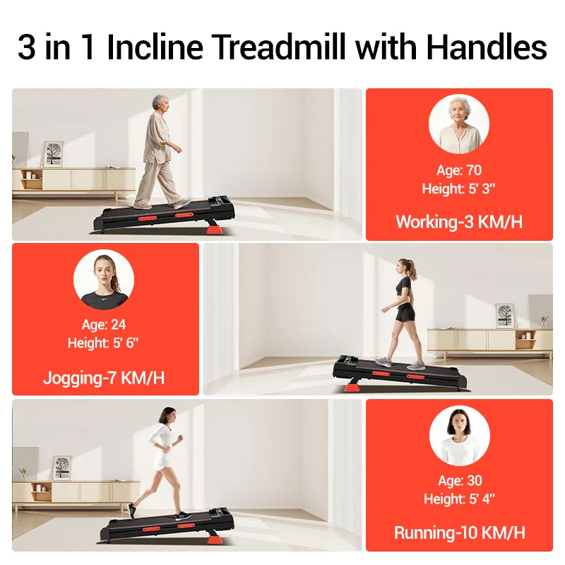 Tapis de marche inclinable 12 degrés