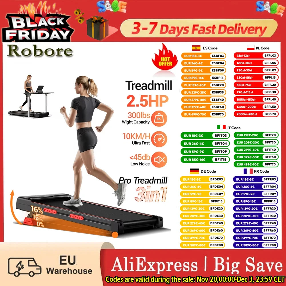 Tapis de marche inclinable 12 degrés