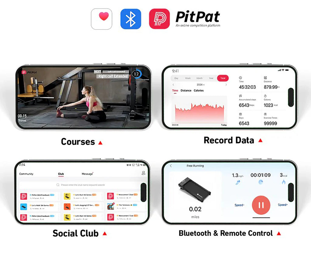 Tapis de marche avec inclinaison