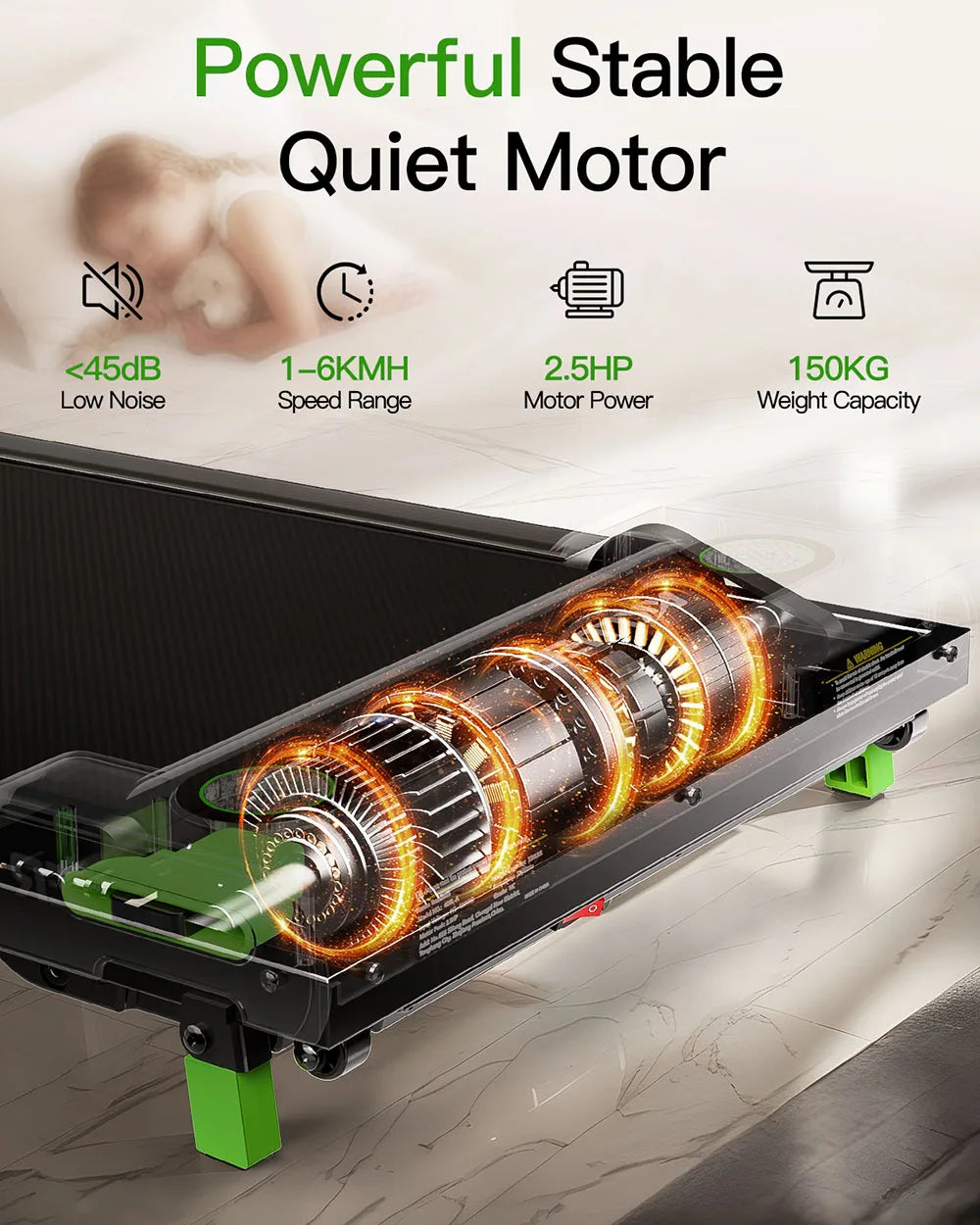 Tapis de marche 200 kg