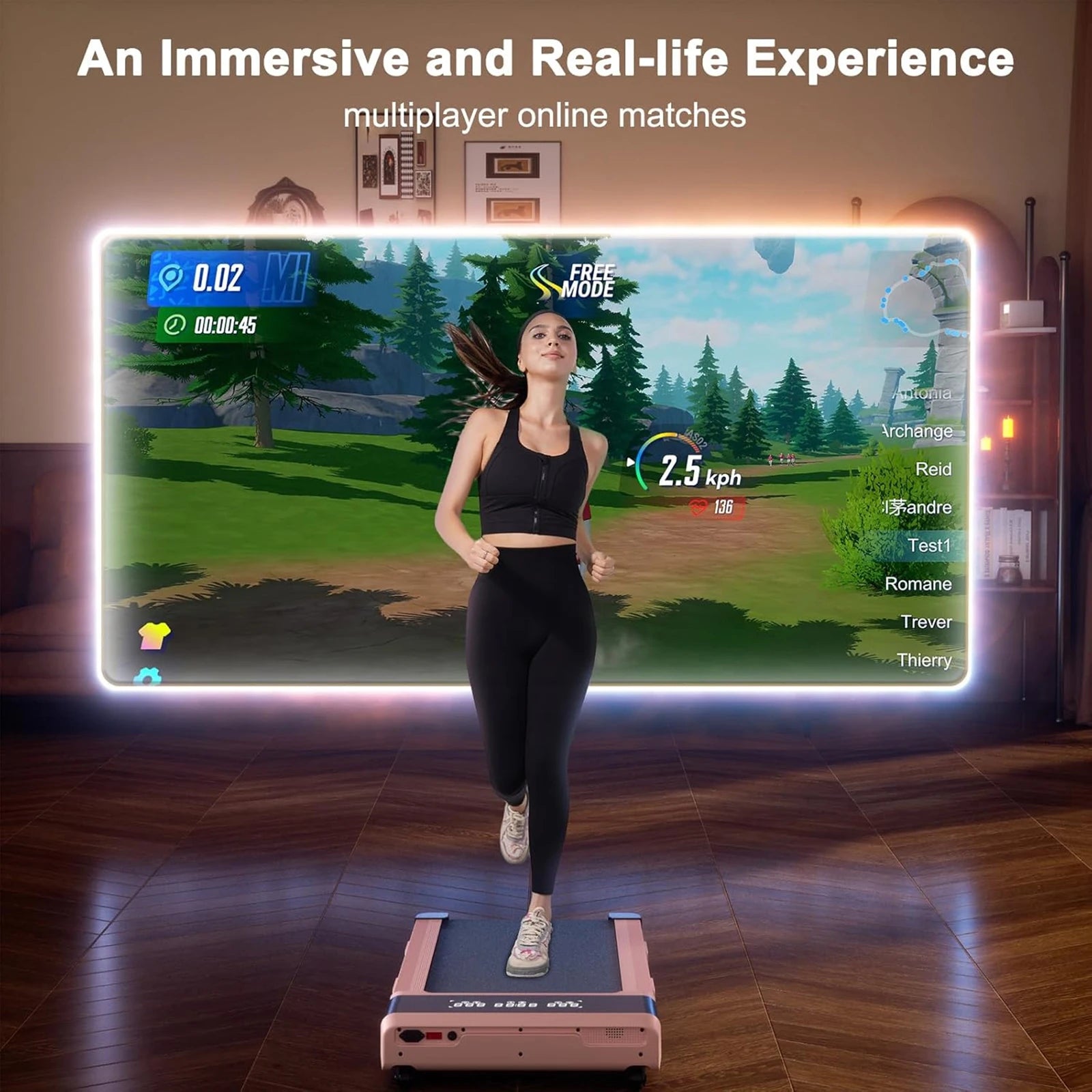 Tapis de marche avec inclinaison