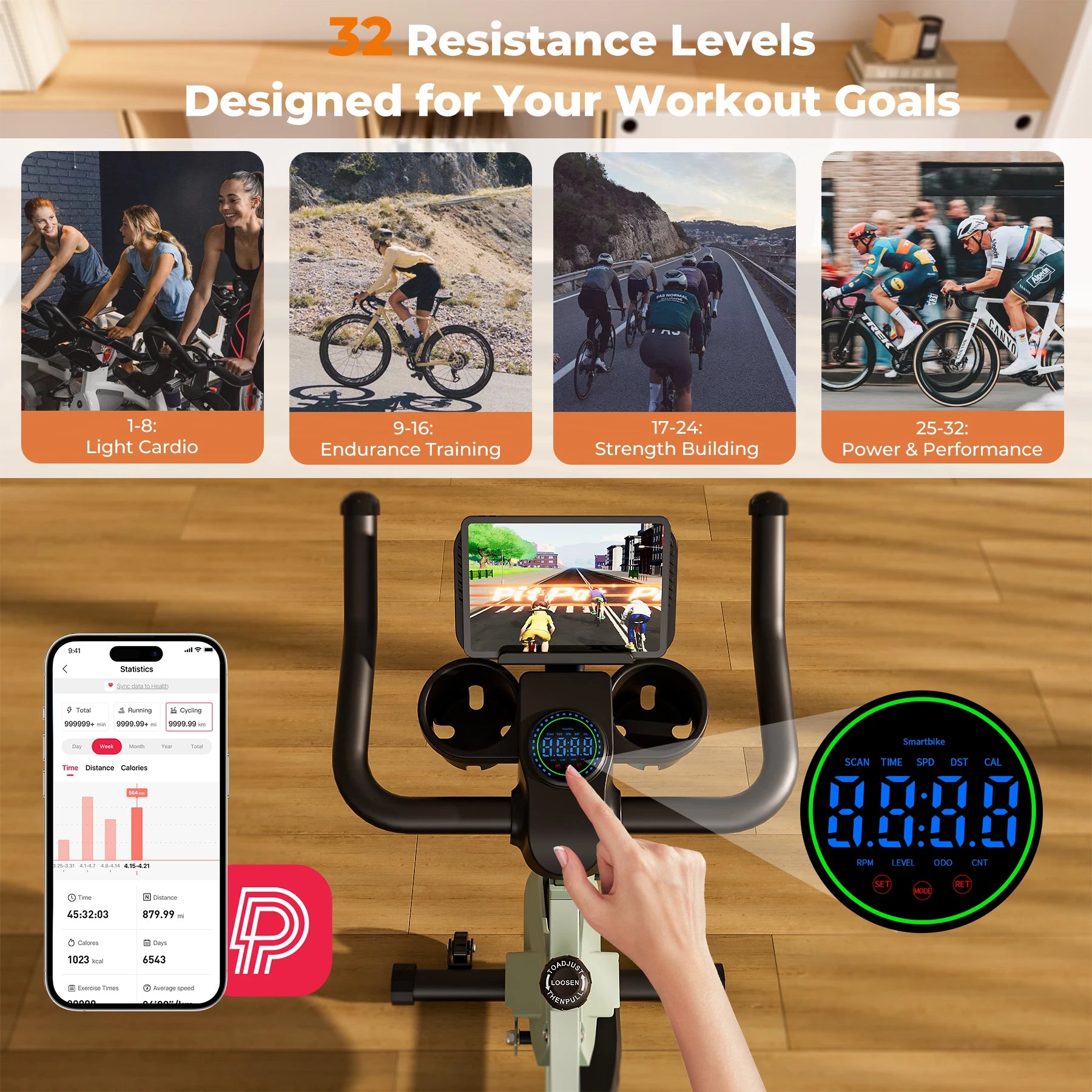 Tapis de marche elliptique