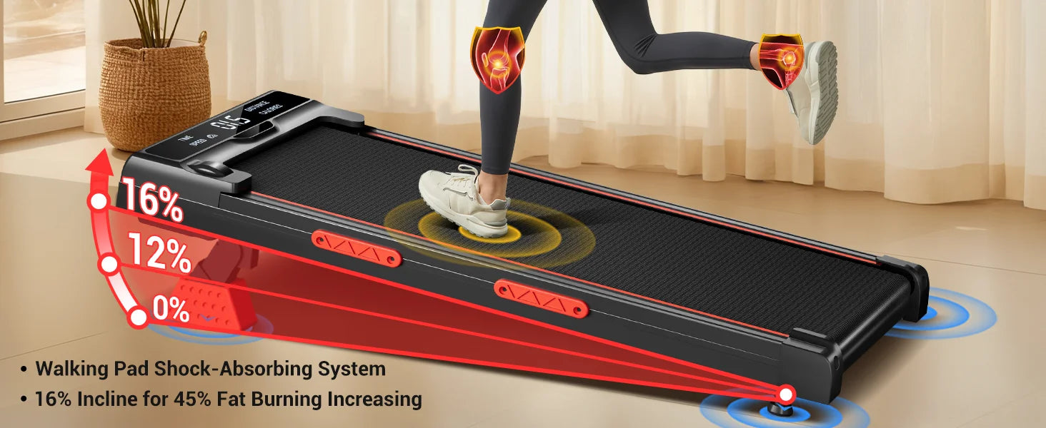 Tapis de marche inclinable 12 degrés