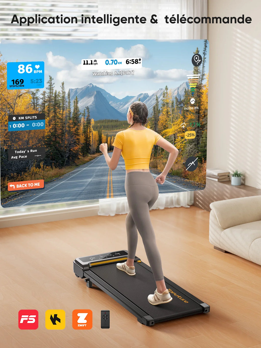 Tapis de marche bureau debout