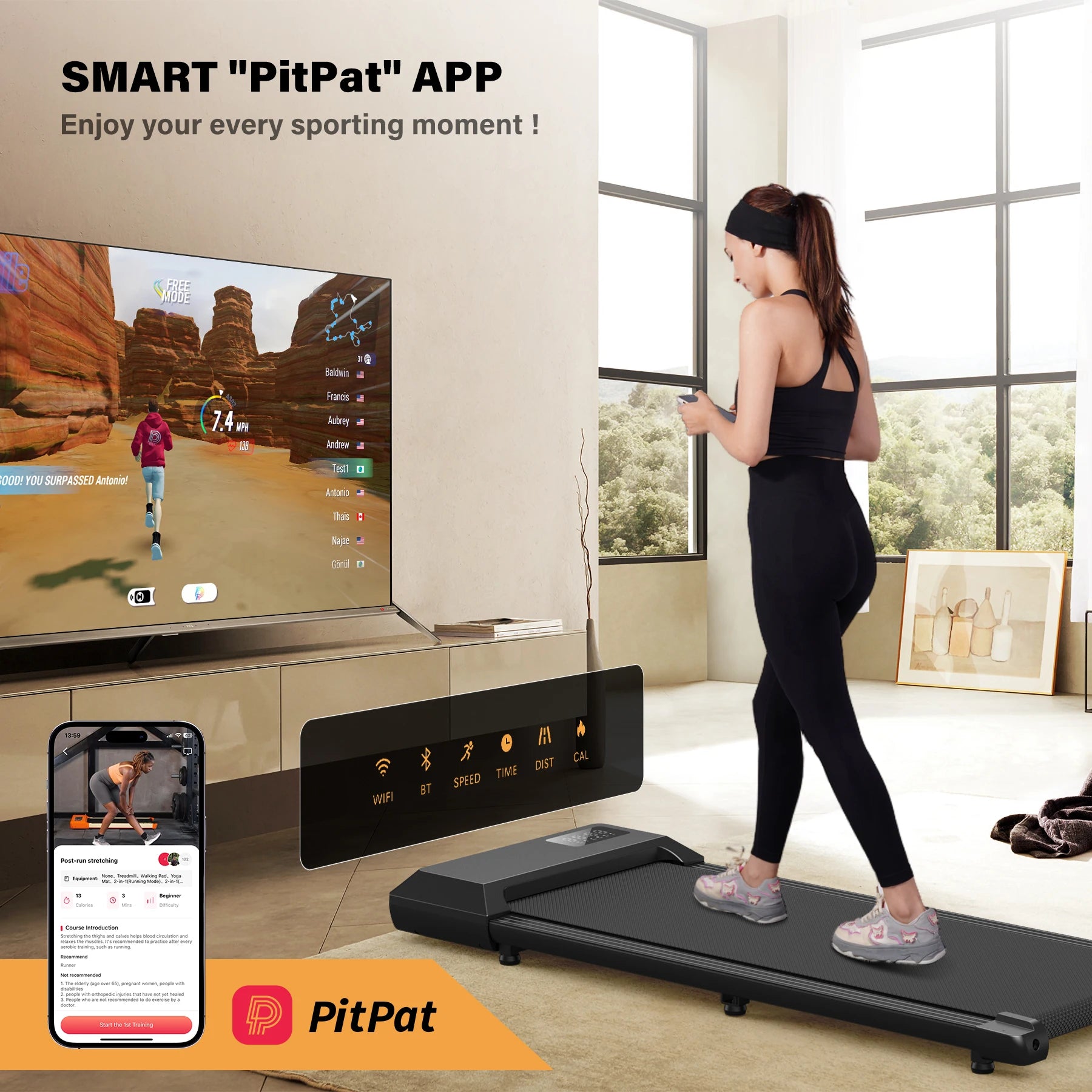 Tapis de marche connecté