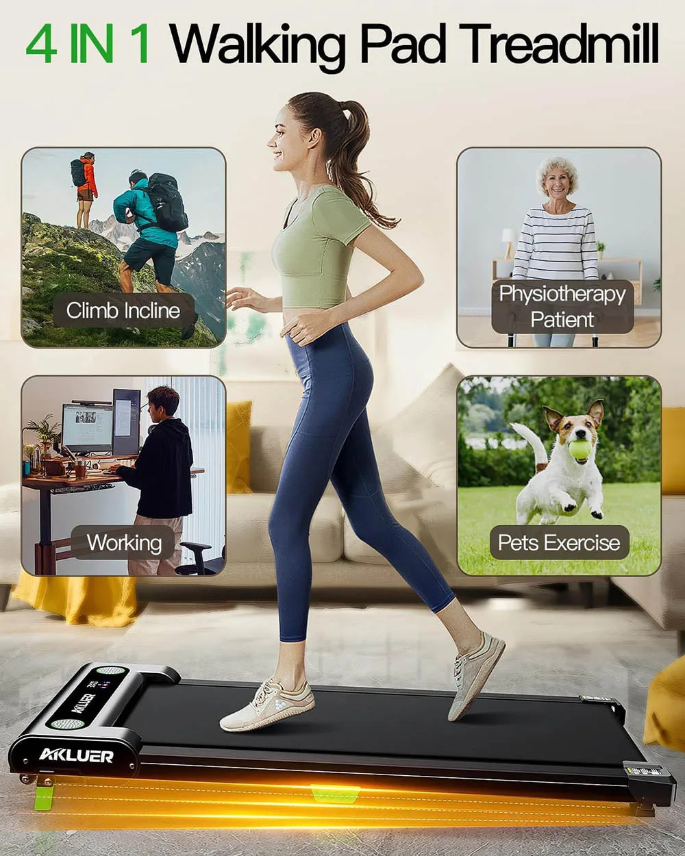 Tapis de marche sans moteur